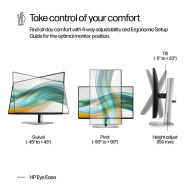 HP Series 5 Pro 23.8 inch FHD Monitor - 524pf view 6